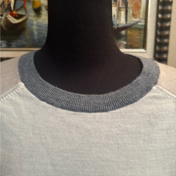 MERINO WOOL BANANA REPUBLIC Crew Neck Women’s Sweater Quiet Luxury Neutral EUC - Picture 9 of 15